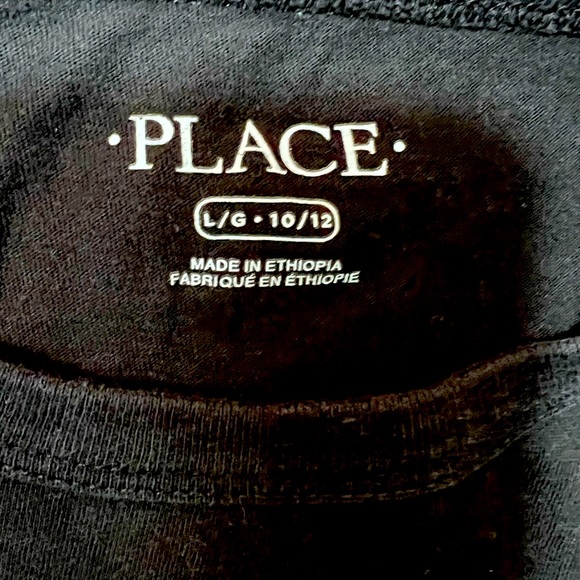 The Children’s Place Graphic long sleeve Tee pizza and WiFi size large 10 / 12 - Picture 2 of 2